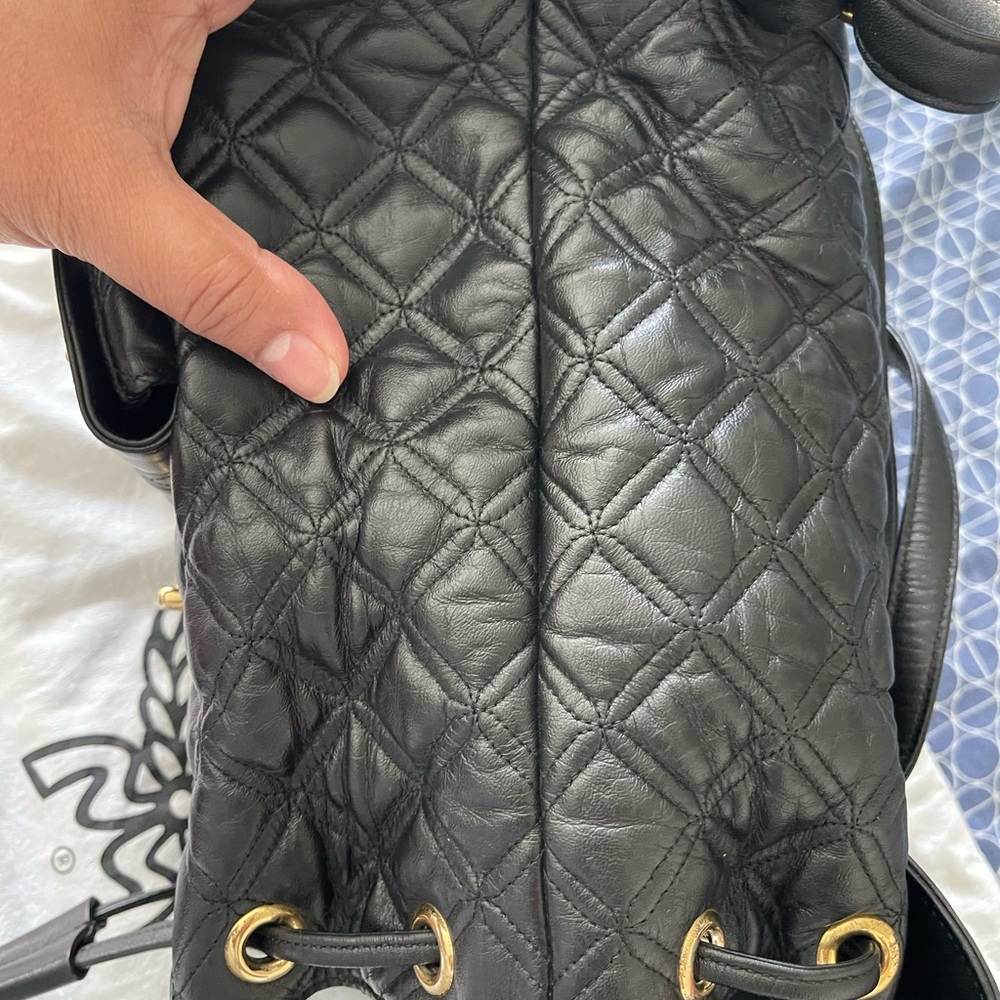 Authentic Mcm Quilted Back Pack! - image 5